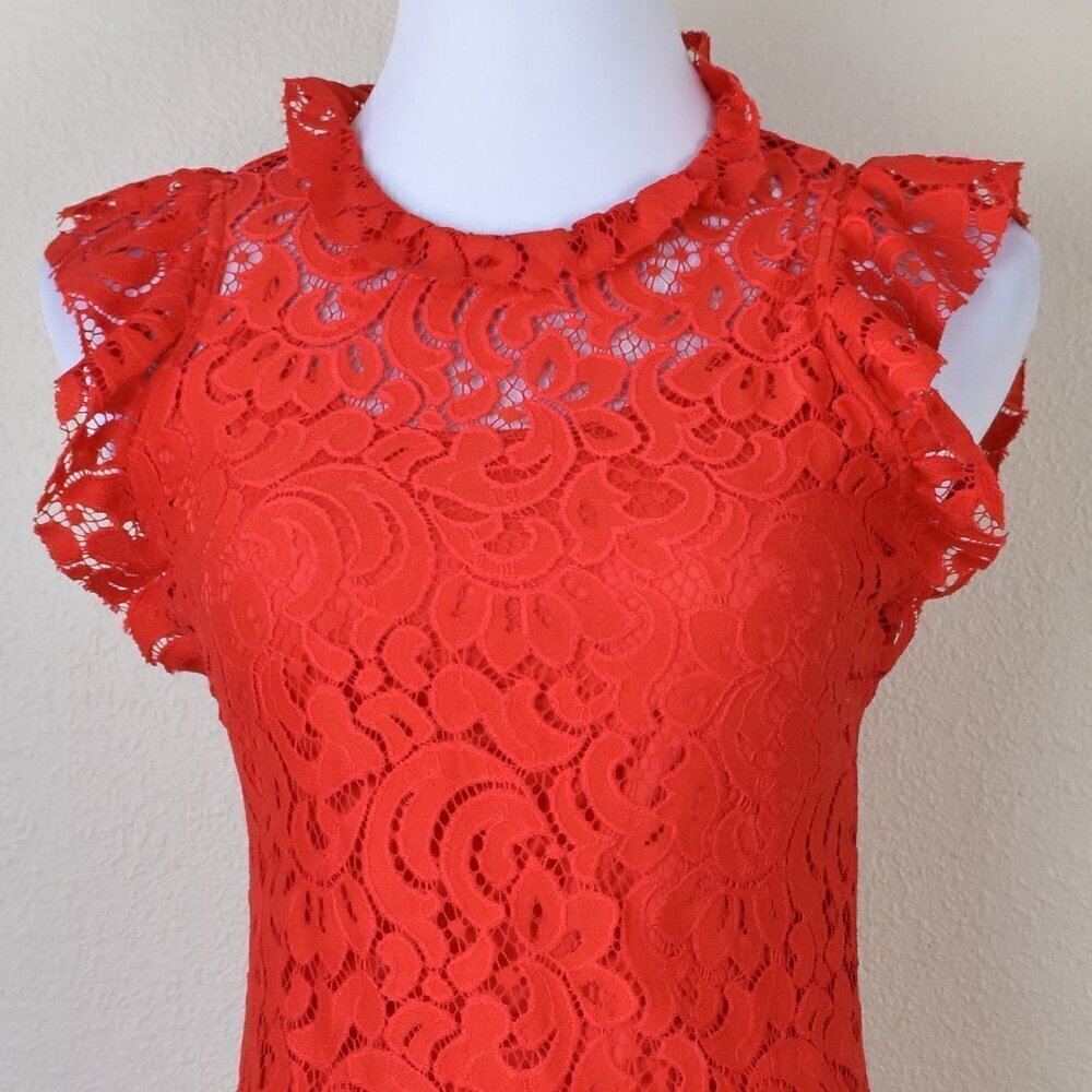 Alexia Admor Kendall Red Lace Sheath Dress XS - Picture 2 of 10
